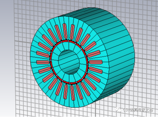 cst电动车emc仿真（一）——电机的3d建模