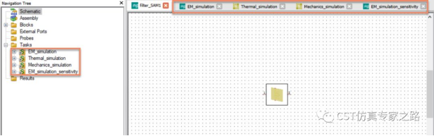 cst的sam多物理场滤波器仿真实例